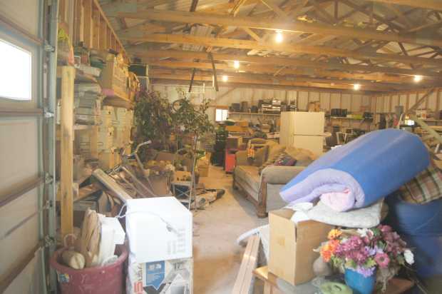 Inside metal building at Caro Drive